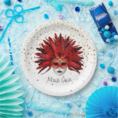 Mardi Gras Papieren Bordje (Feest)