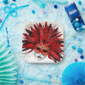 Mardi Gras Papieren Bordje (Feest)