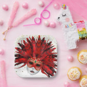 Mardi Gras Papieren Bordje (Feest)