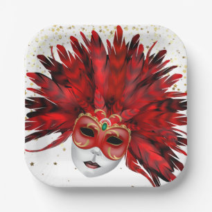 Mardi Gras Papieren Bordje