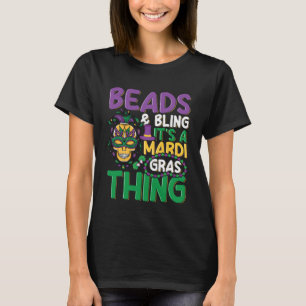 Mardi Gras Parade Beadery Design voor een sieraden T-shirt