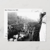Mardi Gras Parade de la Nouvelle-Orléans, carte po (Devant / Derrière)