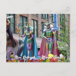 Mardi Gras Parade Figures Briefkaart