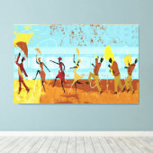 Mardi Gras Parade op verzegeld Canvas Afdruk (Insitu (Houten vloer))