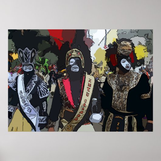 Mardi Gras Paraders Poster (Voorkant)