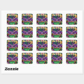 Mardi Gras Party 20 set Label Sticker Mardigras (Vel)