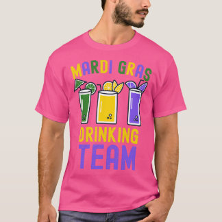 Mardi Gras Party Drink Team Crawfish Carnaval P T-shirt