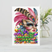 Mardi Gras - Party Invitation (Debout devant)