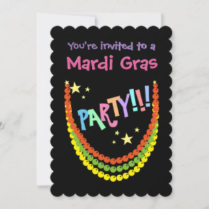 Mardi Gras Party Kaart