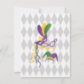 Mardi Gras Party Kaart (Achterkant)