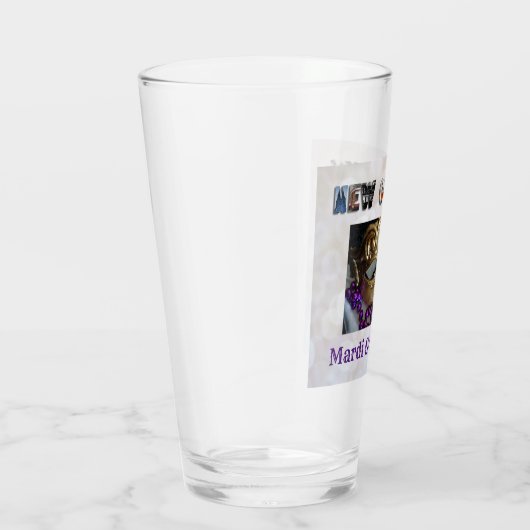 Mardi Gras Party New Orleans Nola Beer Pint Glas (Rechts)