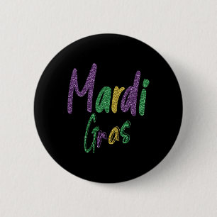 Mardi Gras Party Shirt Ronde Button 5,7 Cm