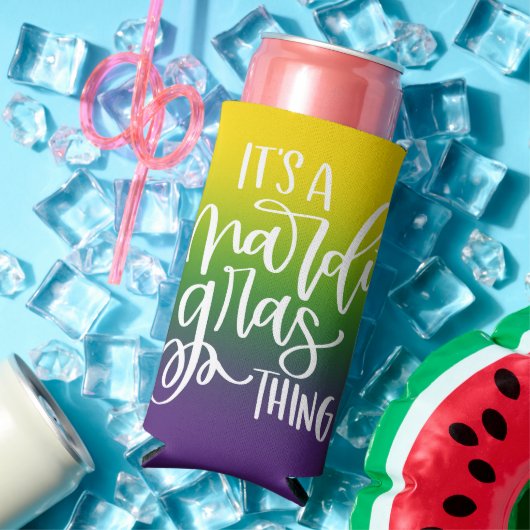 Mardi Gras Party Text Design Ombre Background (Insitu Zomer)