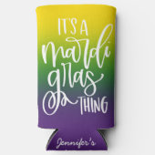 Mardi Gras Party Text Design Ombre Background (Voorkant)