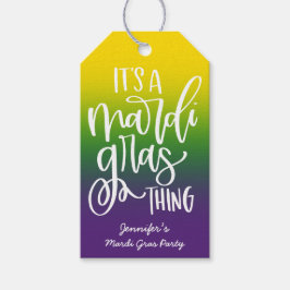 Mardi Gras Party Text Design Ombre Cadeaulabel