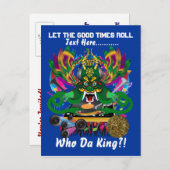 Mardi Gras Party Thema Uitzicht notities (Voorkant / Achterkant)