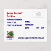 Mardi Gras Party Thema Uitzicht notities (Achterkant)