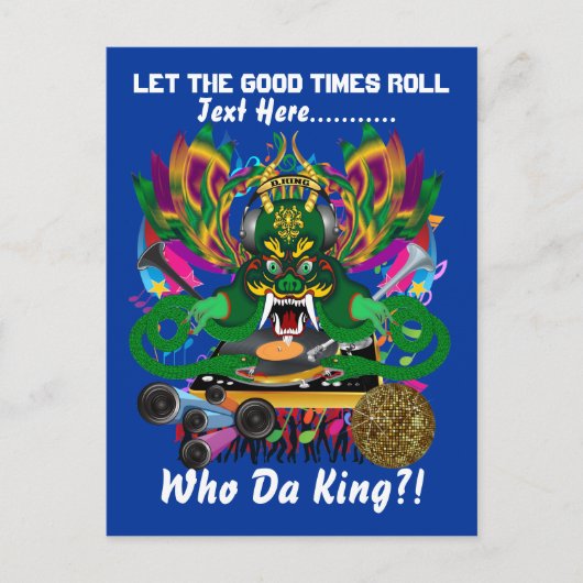 Mardi Gras Party Thema Uitzicht notities (Voorkant)