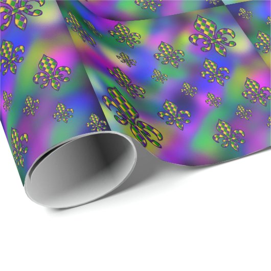 Mardi Gras Pattern Cadeaupapier (Rol Hoek)