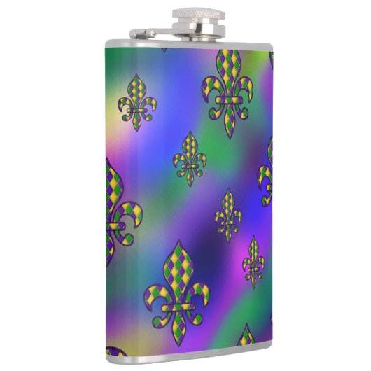 Mardi Gras Pattern Heupfles (Rechts)