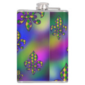 Mardi Gras Pattern Heupfles (Achterkant)