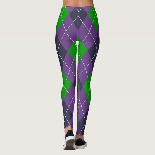 Mardi Gras Pattern mardi-gras Leggings (Achterkant)