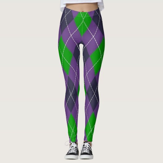 Mardi Gras Pattern mardi-gras Leggings (Voorkant)