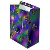 Mardi Gras Pattern Medium Cadeauzakje (Achterkant Gekanteld)