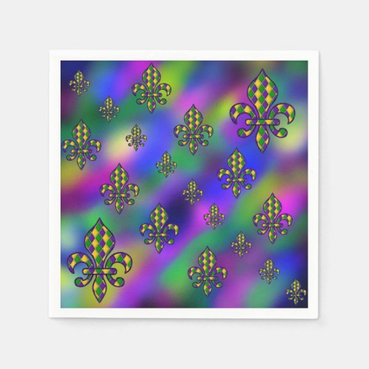 Mardi Gras Pattern Servet (Voorkant)