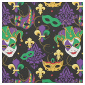 Mardi Gras Pattern Stof (Close Up)