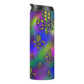 Mardi Gras Pattern Thermosbeker (Geroteerd rechts)