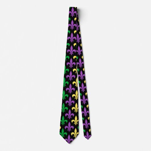 Mardi Gras Patterned Stropdas (Voorkant)
