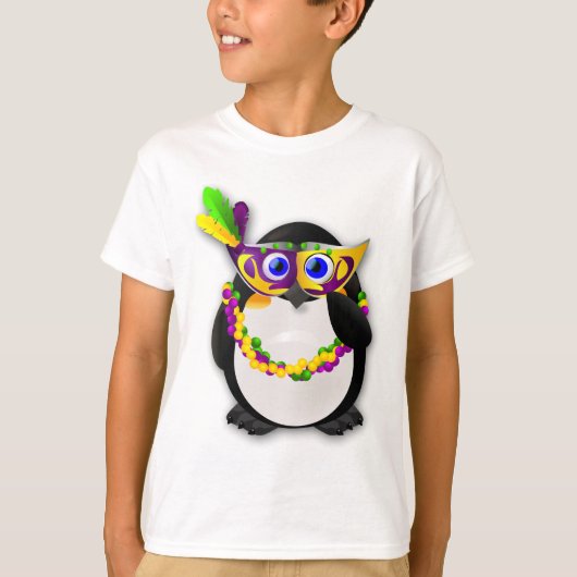 Mardi Gras Penguin T-shirt (Voorkant)