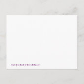 Mardi Gras Perles Purple Cartes Postales Invitatio (Dos)