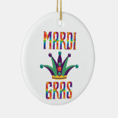 Mardi Gras Persoonlijke foto Ornament (Rechts)