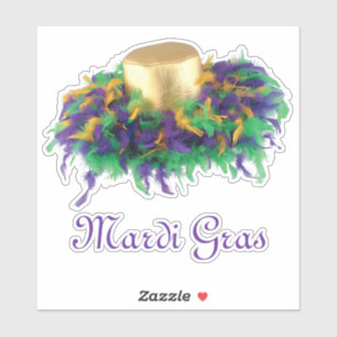Mardi Gras Pet Sticker
