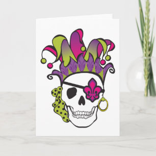 Mardi Gras Pirate Card Kaart