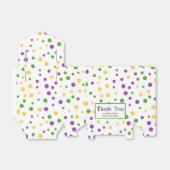 Mardi Gras Polka Dot Birthday Favor Box Bedankdoosjes (Uitgevouwen)