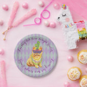 Mardi Gras Pomeranian Papieren Bordje (Feest)