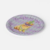 Mardi Gras Pomeranian Papieren Bordje (Gekanteld)