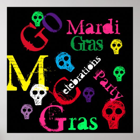 MARDI GRAS POSTER (Voorkant)