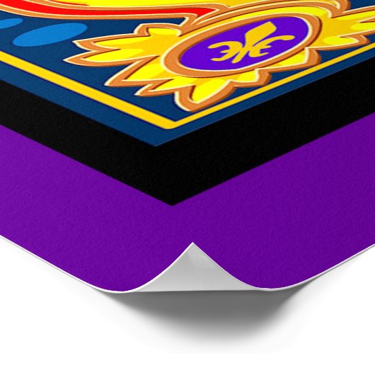 Mardi Gras Poster Gepersonaliseerd (Hoek)