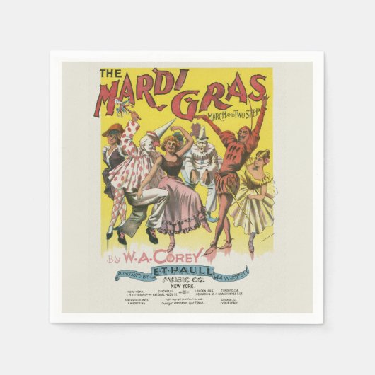 Mardi Gras Poster Servet (Voorkant)