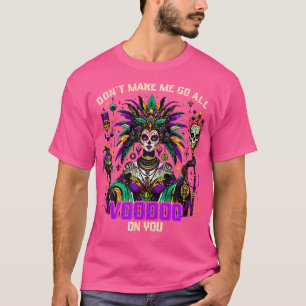 Mardi Gras Priesteres Vrouwen New Orleans Heksendo T-shirt