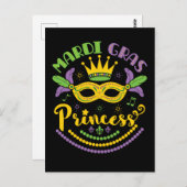 Mardi Gras Princess Briefkaart (Voorkant / Achterkant)