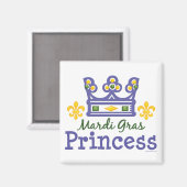 Mardi Gras Princess Magnet (Recto/Verso)