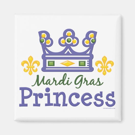 Mardi Gras Princess Magnet (Devant)