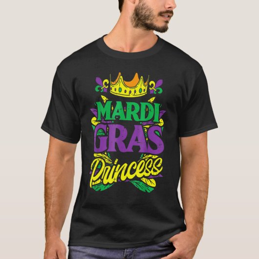 Mardi Gras Princess Mardi Gras Carnival Women Gir T-shirt (Voorkant)