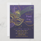 Mardi Gras Prom Uitnodiging (Voorkant)