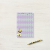 Mardi Gras Pug Post-it® Notes (Op bureau)